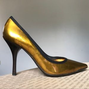 Giuseppe Zanotti Iridescent Gold Stiletto Heels 6